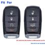 2Pcs Coolbestda 4Button Key Fob Case Cover Remote Keyless Glove Pouch Protector for 2021 2020 2019 Ram 1500 68401332AA/AB 68291689AD