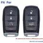 2X Coolbestda Silicone Key Fob Case Skin Remote Cover Protector for 2019 2020 2021 Ram 1500 4buttons OHT-4882056 68401332AA/AB