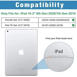 ProCase iPad 10.2 Case 2020 iPad 8th Generation / 2019 iPad 7th Gen Case, Slim Stand Hard Back Shell Protective Smart Cover Case for iPad 10.2 Inch -Rosegold