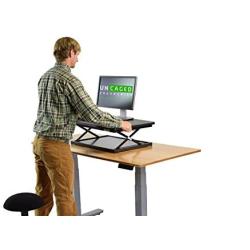 CHANGEdesk Mini Small Standing Desk Converter Simple Affordable Adjustable Height Desktop Riser for laptops Single Computer Monitors Portable Compact Lightweight Ergonomic sit Stand up Tabletop Stand
