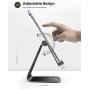 Tablet Stand Multi-Angle, Lamicall Tablet Holder: Desktop Adjustable Dock Cradle Compatible with Tablets Such As iPad Air Mini Pro, Phone XS Max XR X 6 7 8 Plus More Tablets (4-13 Inch) - Black