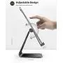 Tablet Stand Multi-Angle, Lamicall Tablet Holder: Desktop Adjustable Dock Cradle Compatible with Tablets Such As iPad Air Mini Pro, Phone XS Max XR X 6 7 8 Plus More Tablets (4-13 Inch) - Black