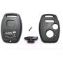 Cutting Not Required - Replacement Key Fob Keyless Entry Remote Shell Case for Honda Civic/Accord/CR-V/Fit/Odyssey/Pilot/Ridgeline/CR-Z Car Key Fob Cover (1 Black + 1 Blue)