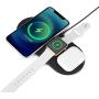 Wireless Charger, 3 in 1 Qi-Certified 10W Fast Charging Station Compatible with iPhone 12/12 Pro/12 Pro Max/12 Mini/11/11 Pro Max/X/XS/XS Max, Apple Watch Series,AirPods Pro/2 /Samsung (Black)