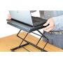 CD4 Laptop Standing Desk Converter Ergonomic Adjustable Height tilt Laptop Desk Stand sit Stand up Desktop Riser Topper for laptops Small Compact Portable Folding Lightweight with Mouse pad Small