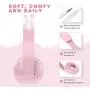 Kids Headphones for Girls, Jelly Comb Girls Lighhtweight Foldable Stereo Bass Kids Headphones with Microphone, Volume Control for Cell Phone, Tablet, Laptop, MP3/4- for Aged 6 or Above (Pink) Kids Headphones for Girls, Jelly Comb Girls Lighhtweight Foldable Stereo Bass Kids Headphones with Microphone, Volume Control for Cell Phone, Tablet, Laptop, MP3/4- for Aged 6 or Above (Pink)