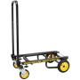 Rock-N-Roller R2RT (Micro) 8-in-1 Folding Multi-Cart/Hand Truck/Dolly/Platform Cart/26'' to 39'' Telescoping Frame/350 lbs. Load Capacity, Black