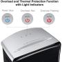 Bonsaii Updated 12-Sheet Micro Cut Paper Shredder with 30-Minute Continuous Running Time, Credit Card Shredders for Office with Pullout Basket, Black(C221-B)