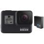 GoPro HERO7 Black + Extra Battery - E-Commerce Packaging - Waterproof Digital Action Camera with Touch Screen 4K HD Video 12MP Photos Live Streaming Stabilization