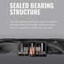 Cooler Master SickleFlow 120 V2 All-Black 120mm Square Frame Fan with Air Balance Curve Blade Design, Sealed Bearing, PWM Control for Computer Case & Liquid Radiator
