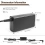 19V AC/DC Adapter Power Cord for HP Pavilion 27xw 27xi 27bw 27er 23es 27es 25 24ea 25xw 25bw 25xi 22cwa 22bw 22fi 23xi 23bw 23cw 20xi ADPC1945 20 21.5 23 23.8 25 27 Inch IPS Monitor