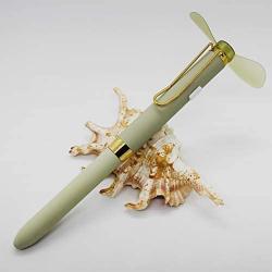 Newest Fan pen mini fan with metal ballpoint pens Multi-function electronic pen Multifunction Metal pens for office and students (BEIGE)