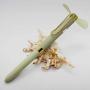 Newest Fan pen mini fan with metal ballpoint pens Multi-function electronic pen Multifunction Metal pens for office and students (BEIGE)