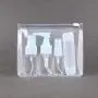 yiwoo 20Pcs Mini Small PVC Transparent Plastic Cosmetic Organizer Bag Pouch With Zipper Closure for Vacation Travel, Bathroom and Organizing Waterproof Makeup Bag