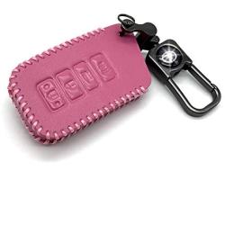 ROMASO Key Fob Cover fit for Lexus,Smart Key Fob Case Cover for Lexus ES350 GS300 GS350 GS430 GS450h ISC IS250 IS350 LS460 LS600h RX350 RX300 GX470 GX460,Leather Key Fob Shell,Pink