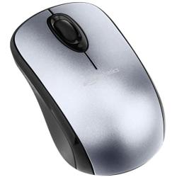 Amazon Basics Wireless Computer Mouse with USB Nano Receiver - Silver