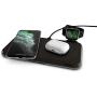 ZENS Liberty 16 Coil Dual Wireless Charging Pad with Fabric Surface - 2x15W Output - Supports Apple and Samsung Fast Charge - Works with All Phones with Wireless Charging