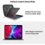 tomtoc Portfolio Case for iPad Pro 12.9-inch 2018 & 2020, Protective Sleeve with Accessories Pocket, Carrying Storage Bag for iPad Pencil/Adapter/Hubs/Cables/ Magic Keyboard Fit Surface Pro 12.3