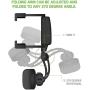 Merkury Innovations Rearview Mirror Car Mount Grip Clip for Universal Smartphones, Multimedia Devices, GPS Units, Fits 3.5-5.5 Screens, 270° Swivel, Rubberized Clips, iPhone/iPod, Samsung Galaxy