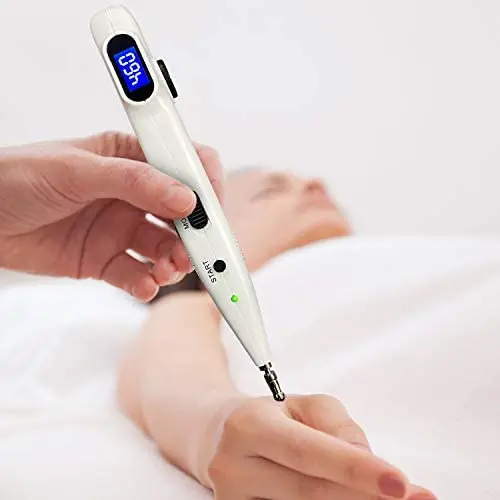 Electronic Acupuncture Pen Pain Relief Therapy Meridian Pen Find Acupoints Automatically with 2 Massage Heads Acupuncture Pen Relief Pain Tools Electric Meridians for Pain Relieve 3 Modes(508B) Electronic Acupuncture Pen Pain Relief Therapy Meridian Pen Find Acupoints Automatically with 2 Massage Heads Acupuncture Pen Relief Pain Tools Electric Meridians for Pain Relieve 3 Modes(508B)