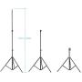 Neewer 75''/6 Feet/190CM Photography Light Stands for Relfectors, Softboxes, Lights, Umbrellas, Backgrounds