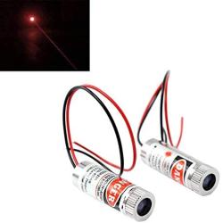 ICQUANZX 5PCS 650nm 5mW 3-5V Red Laser Dot Module Diode w/Driver Plastic Lens.