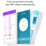 Easy@Home Digital Basal Thermometer with Blue Backlight LCD Display, 1/100th Degree High Precision and Memory Recall, Upgraded EBT-100B(Blue)