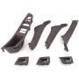 FEXON Mocha Window Switch Armrest Panel, Inner Door Pull Handle Trim Cover Kits Replacement for 2010-2016 BMW 5 Series 520 523 525 528 530 535 51417225875
