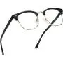 AOMASTE Blue Light Blocking Glasses Retro Semi Rimless UV400 Clear Lens Computer Eyewear For Men Women