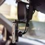 Merkury Innovations Rearview Mirror Car Mount Grip Clip for Universal Smartphones, Multimedia Devices, GPS Units, Fits 3.5-5.5 Screens, 270° Swivel, Rubberized Clips, iPhone/iPod, Samsung Galaxy