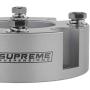 Supreme Suspensions - Front Leveling Kit for 2007-2021 Toyota Tundra and 2007-2021 Toyota Sequoia 3'' Front Lift Strut Spacers 2WD 4WD (Silver)