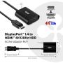 Club 3D DisplayPort1.4 to HDMI 4K 120Hz HDR Active Adapter M/F CAC-1085