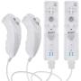 Wii Remote Controller (2 Sets) Include 2 Wii Remote and Build-in Motion Sensor Plus and 2 Nunchuck (2 in 1)