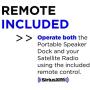 SiriusXM SXSD2 Portable Speaker Dock Audio System for Dock and Play Radios (Black)