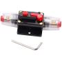 Tnisesm 100Amp Car Audio Inline Circuit Breaker, Reset Fuse Holder Manual Reset 12V-24V DC with Small Wrench for Car Audio System Protection Z-100A