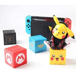 Games Storage Case for Nintendo Switch - Video Game Card Holder Protective Storage System Game Card Organizer Travel Container Box Hard Shell with 16 Game Card Slots (Pikachu Yellow)