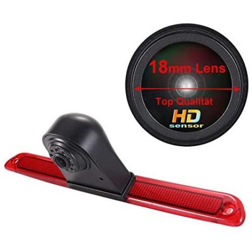 Navinio Car Third Roof Top Mount Brake Lamp Camera Brake Light Rear View Backup Camera for MB Sprinter W906 Van VW Crafter Transporter (Model 1= Brake Light Camera)