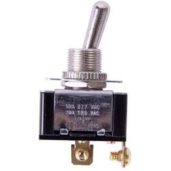 Gardner Bender GSW-11 Heavy-Duty Electrical Toggle Switch, SPST, ON-OFF, ¾ HP 125-250V AC, Screw Terminal