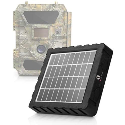 CREATIVE XP Trail Camera Solar Panel Kit - Waterproof 9-12V Solar Charger with 2400 mAh Rechargeable Lithium Battery - Outdoor Power System for All Hunting Cameras