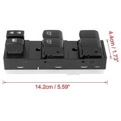 X AUTOHAUX 25401-JA01B Power Window Switch Front Driver Left Side for Nissan Altima 2007-2011