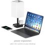 COZOO Wi-Fi Smart RGB & USB Bedside Table Lamp with 3 USB Charging Ports and 2 Outlets Power Strip,Wi-Fi LED Light Bulb Dimmable, Compatible with Alexa and Google Home