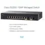 Cisco SG350-10MP Managed Switch with 10 Gigabit Ethernet (GbE) Ports with 8 Gigabit Ethernet RJ45 Ports and 2 Gigabit Ethernet Combo SFP plus 124W PoE, Limited Lifetime Protection (SG350-10MP-K9-NA)