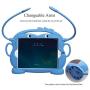 CHINFAI Kids Case for iPad 2017/2018 [Double-Faced Monkey Series] Shock Proof Handle Stand Silicone Protective Cover for 9.7 inch iPad Pro/Air/Air2/5th/6th Tablet (Blue)