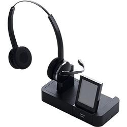 Jabra PRO 9460 Duo Wireless Headset with Touchscreen for Deskphone & Softphone (Certified Refurbished)