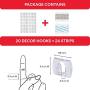 Command 17026CLR-ES Decorating Clips, Clear, 20-Clips