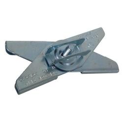 Morris Products T-Bar Scissor Clips – 2 Piece Zinc Plated Clip, Wing Nut Washer – for Mounting Fixtures, Boxes to 1” Bar – UL Listed – 5/8” Sheet Stud Size