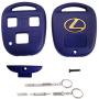 New Key Fob Shell Replacement for Lexus New 3 Buttons Upgraded Keyless Entry Smart Remote Control Car Key Fob Shell with Multi-Function Screwdriver Fit for Lexus GS GX is LS LX RX SC (Blue)