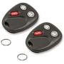 Keyless2Go Replacement for Keyless Entry Car Key Vehicles That Use 3 Button LHJ011-2 Pack