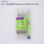 Screwdriver 6 in 1 double head multifunction screwdriver set 1.5MM/0.8MM/2.0MM/T2/T4/T5/T6 for repairing Mobile phone and electronic product