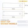 [Upgraded] WE1M504 & WE1M1067 Drum Bearing Slide Premium Replacement Kit by Canamax - Exact fit for GE & Kenmore Dryers - PACK OF 2